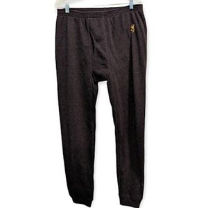 Browning Wool Blend Lightweight Base Layer Joggers Charcoal Size XL